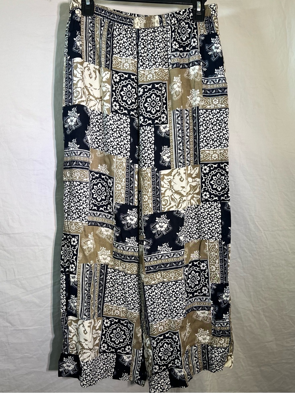 Vintage Patchwork Print Pants